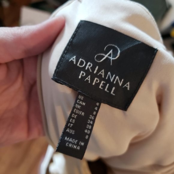 Adrianna Papell *NEW* Sequin Lace & Taffeta Gold Ballgown - Picture 12 of 16